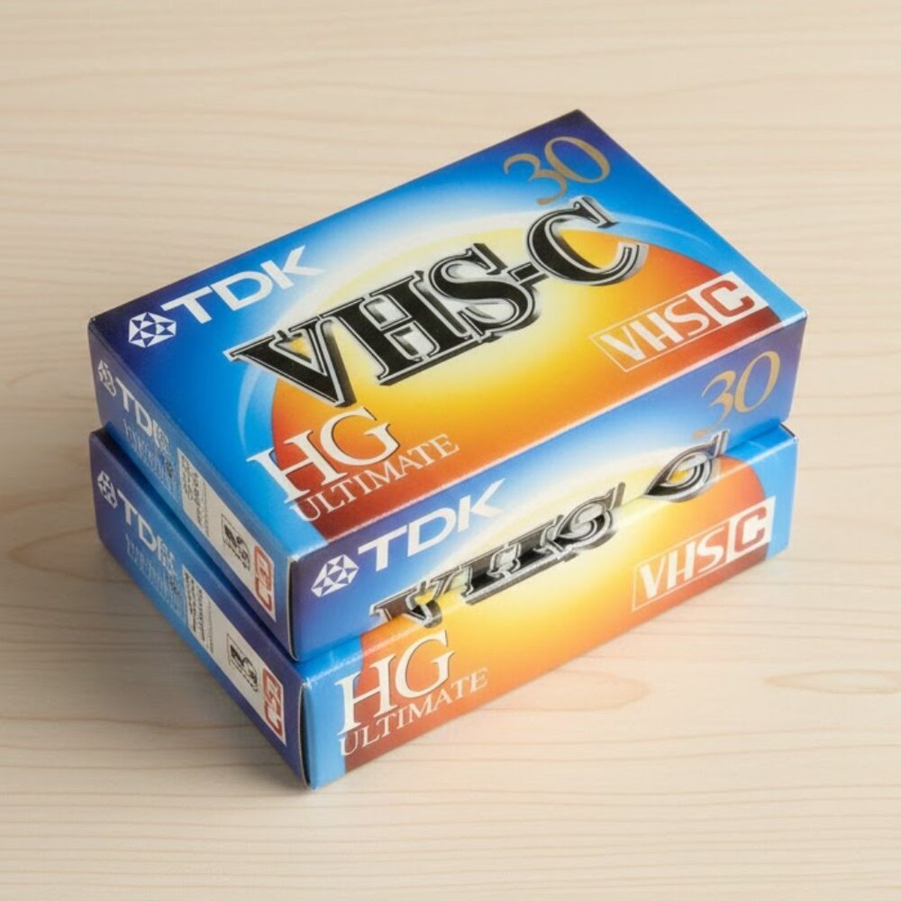 TDK VHS-C 30 HG Ultimate Video Tapes New Sealed 2